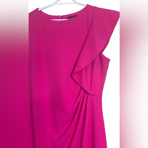 Laura Pink Ruffle Dress - Picture 2 of 10